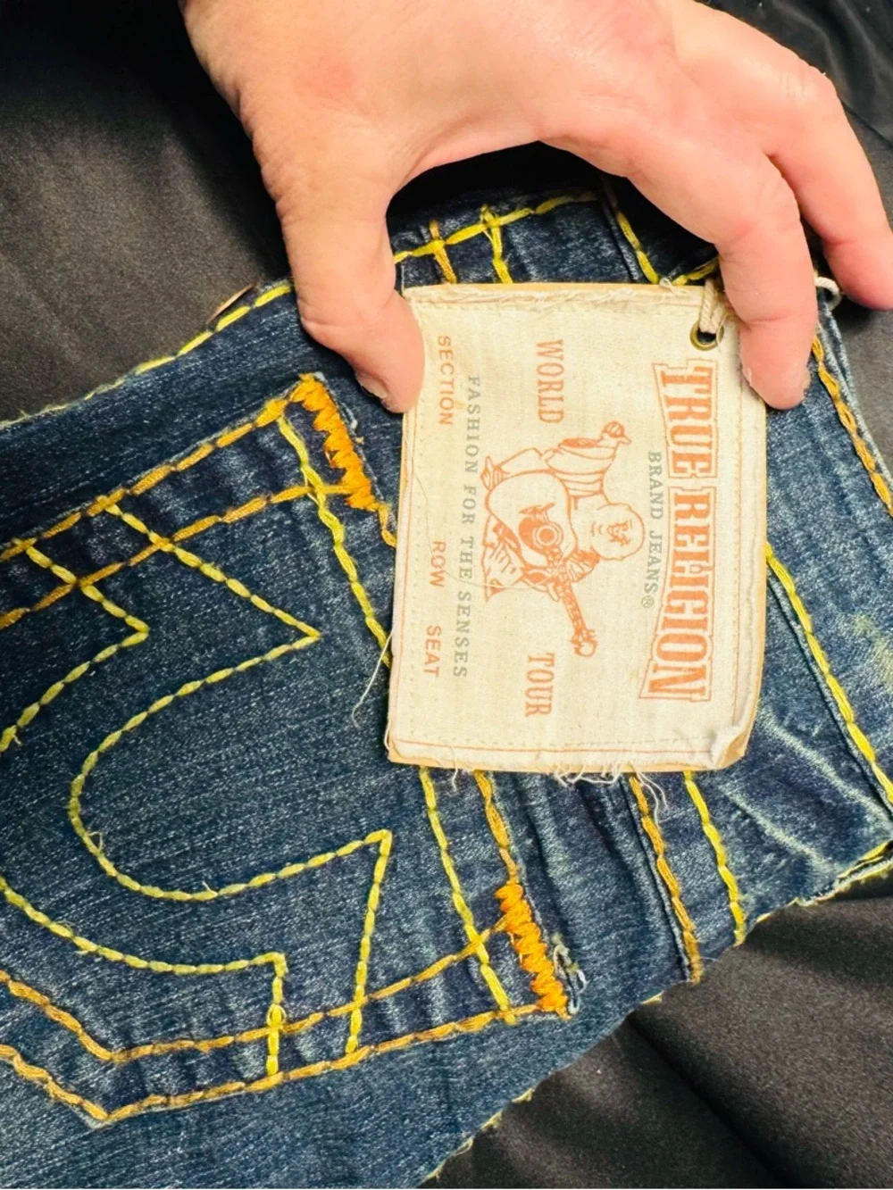 ✨ NEW WITH TAGS – True Religion World Tour Super T Jeans – Size 27 ✨ - Picture 1 of 6